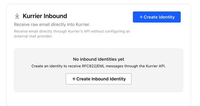 Kurrier Inbound provider
